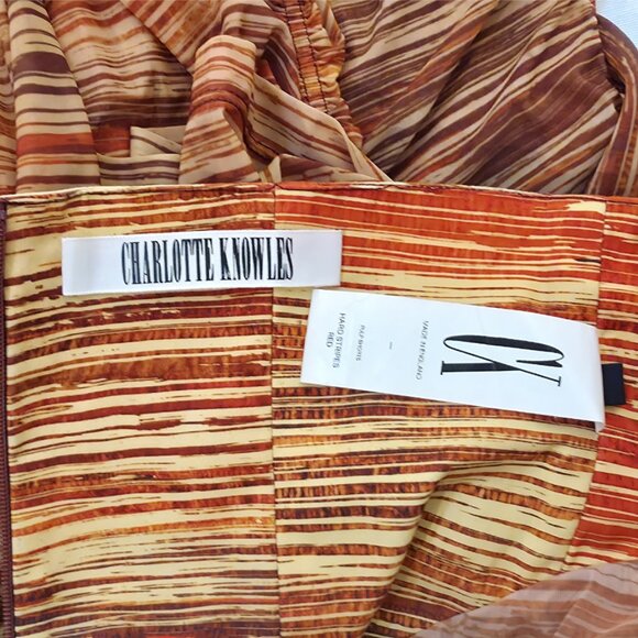 Charlotte Knowles Pulp Shorts in Hard Stripes Red - Picture 9 of 12